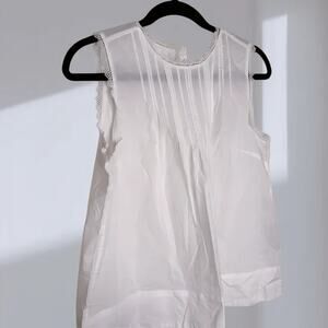 NWT Levi’s Sleeveless Pintuck Lace Blouse – White (Women’s Large)